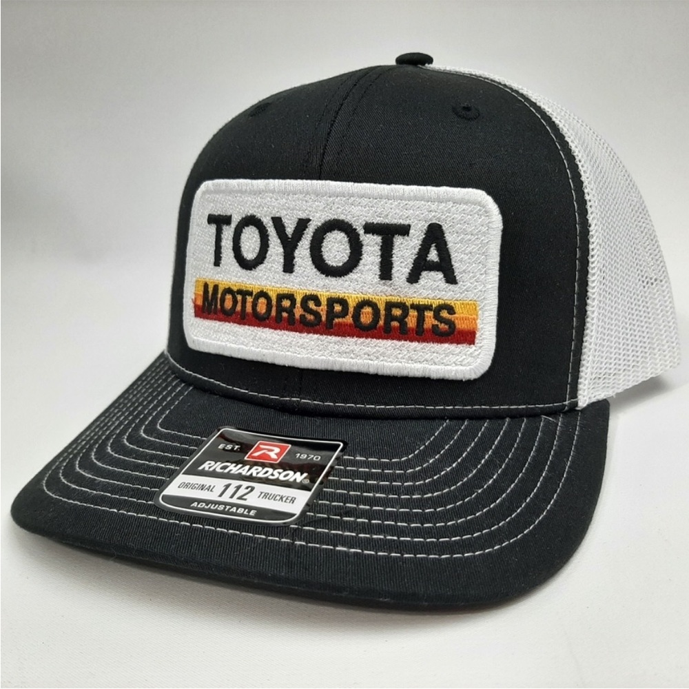 Motorsports Embroidered Patch Richardson 112 Trucker Mesh Snapback Hat